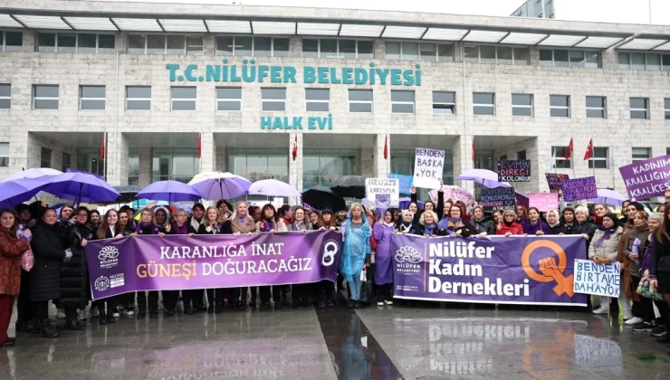 Nilüfer’de Kadınlar 8 Mart’ta Yürüdü