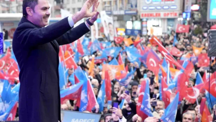 İBB Başkan Adayı Murat Kurum Esenler’de Miting Düzenledi