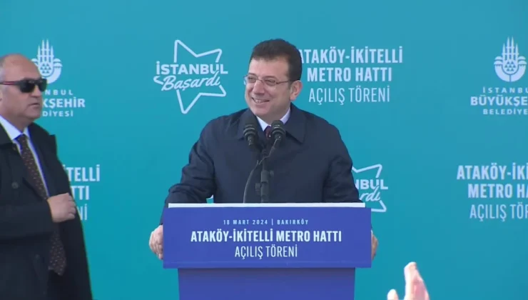 Ataköy-İkitelli Metro Hattının Açılışında Konuşan İmamoğlu: “8 Kilometre Yalanını Atanlar, Hadlerini Bilecek, Özür Dileyecekler”