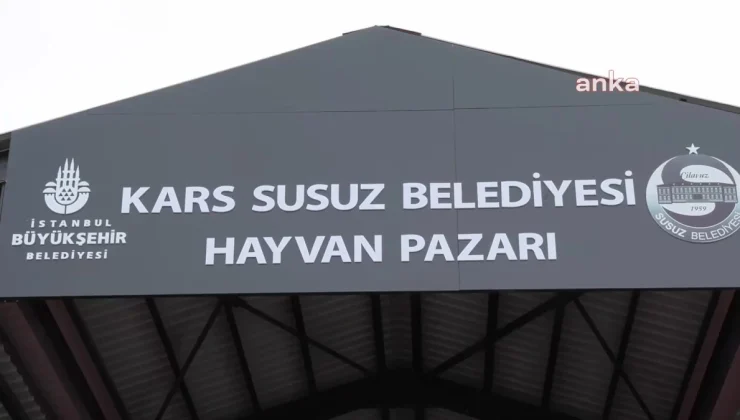 İstanbul Büyükşehir Belediye Başkanı Ekrem İmamoğlu, Kars’ın Susuz ilçesinde canlı hayvan pazarının açılışını gerçekleştirdi