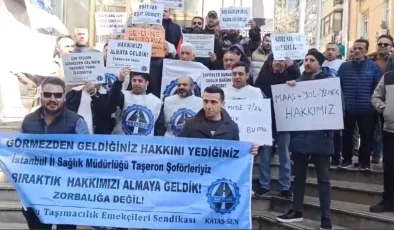 Taşeron Şoförler Sağlık Bakanlığı’na Seslendi