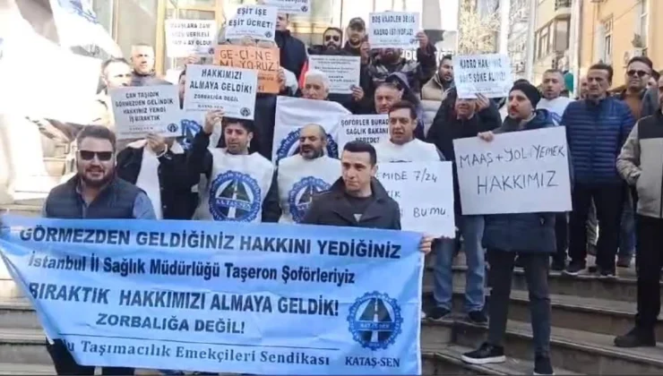 Taşeron Şoförler Sağlık Bakanlığı’na Seslendi