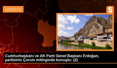 Cumhurbaşkanı ve AK Parti Genel Başkanı Erdoğan, partisinin Çorum mitinginde konuştu: (2)