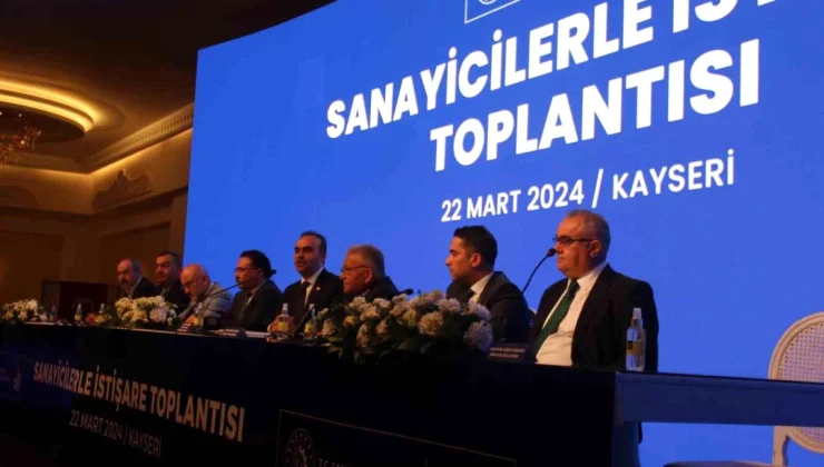 Sanayi ve Teknoloji Bakanı Mehmet Fatih Kacır, Kayserili sanayici ve işadamlarıyla bir araya geldi