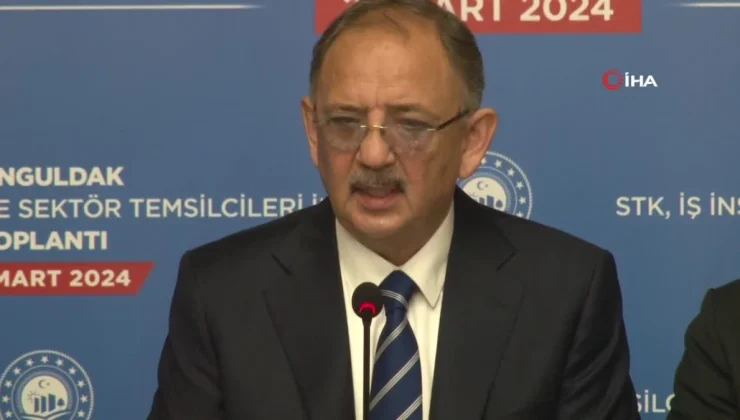 Bakan Özhaseki: “Yapmamız gereken afetlere karşı dirençli şehirler oluşturmak”