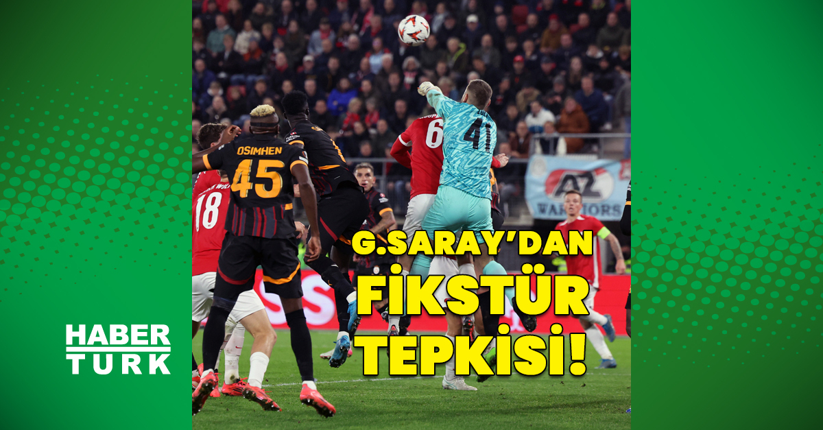 Galatasaray’dan fikstür tepkisi