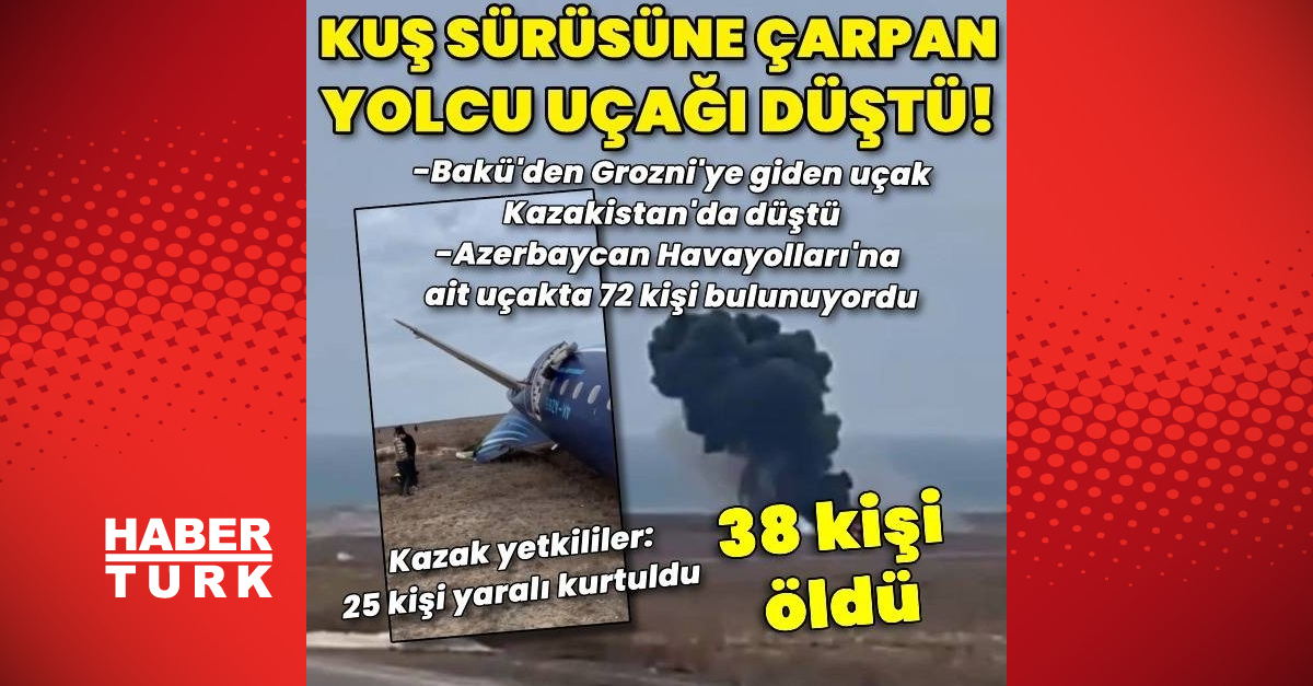 Kazakistan’da yolcu uçağı düştü