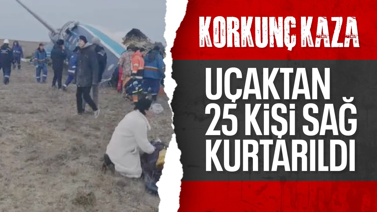 Kazakistan’daki uçak faciasında 32 kişi sağ kurtuldu